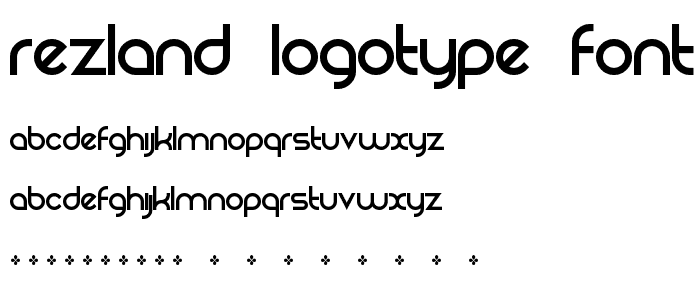 Rezland Logotype Font font